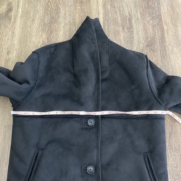 Aritzia Wilfred Free Faux Suede STALLION JACKET in Black - Picture 12 of 14